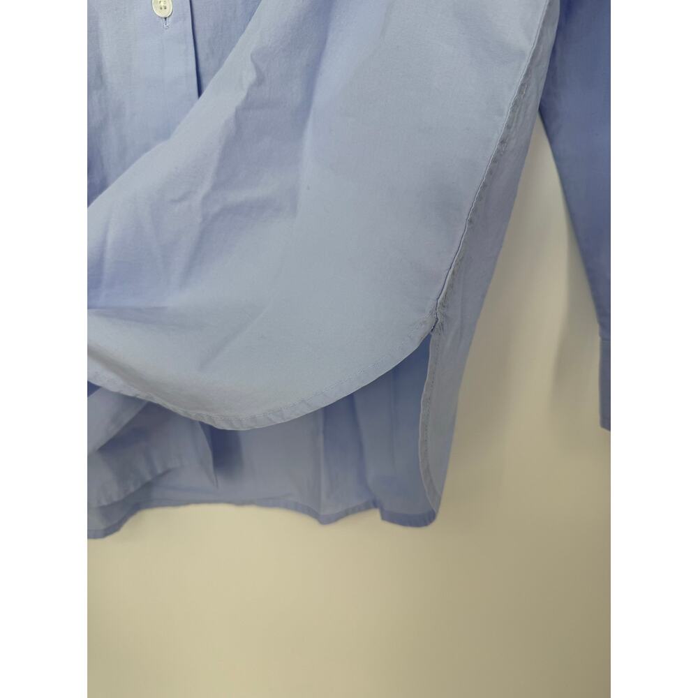 Madewell The Easy Shirt in Poplin Light Blue Oversized Button Front Blouse M NWT - Picture 8 of 10